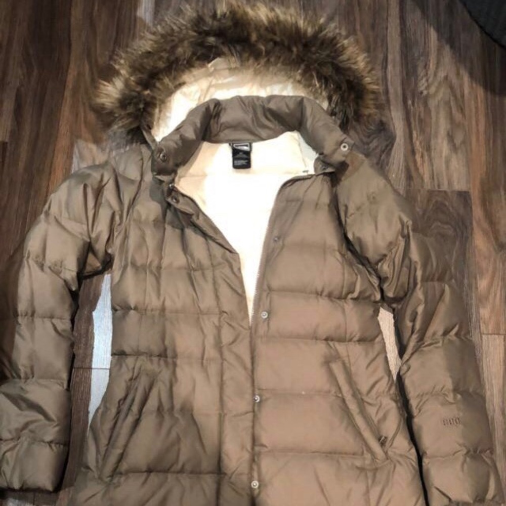 Long north face down coat